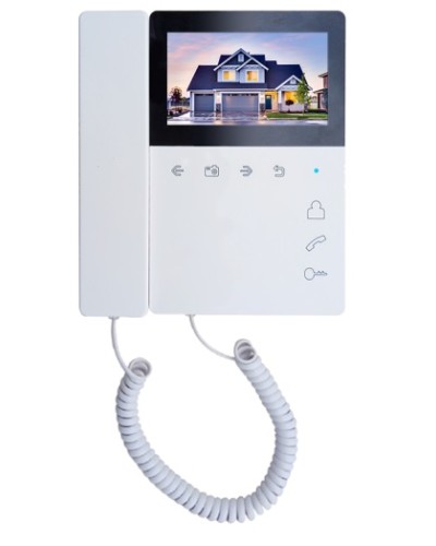 Монитор цветного видеодомофона Tantos Elly-S с трубкой VZ в Октябрьском Абонентские видеоустройства Pintop.ru