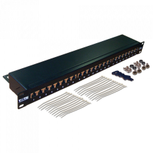 Патч-панель 24 порта, STP, кат.6, 1U TWT (TWT-PP24STP/6)