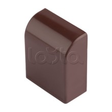 Заглушка (25х16) (4 шт) темное дерево EKF-Plast (ecd-25-16x4)