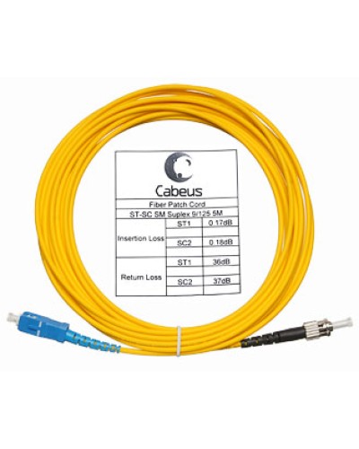 Шнур оптический simplex LC/APC-FC/UPC 9/125 sm 10м LSZH Cabeus FOP(s)-9-LC/APC-FC/UPC-10m в Октябрьском Патч-корды оптические Pintop.ru