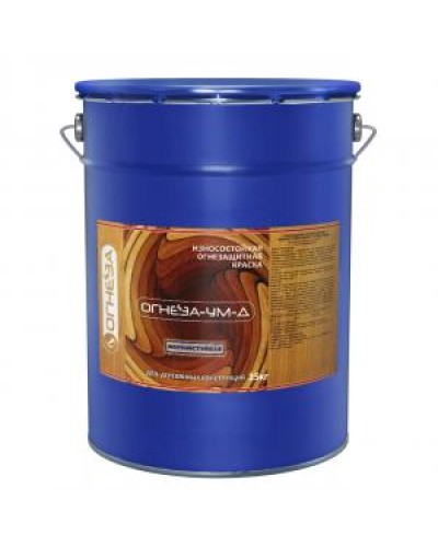 Краска огнезащитная вспучивающаясядля древесины Огнеза марки «ОГНЕЗА-УМ-Д», ведро 20 кг., цвет белый в Октябрьском Огнезащитные краски Pintop.ru