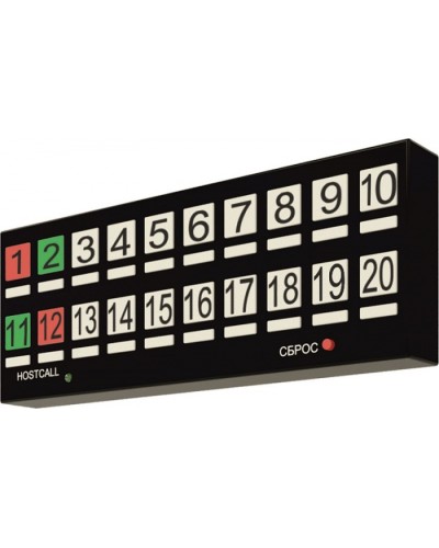 Табло отображения Hostcall MP-730W2 в Октябрьском Система оповещения и трансляции Hostcall Pintop.ru