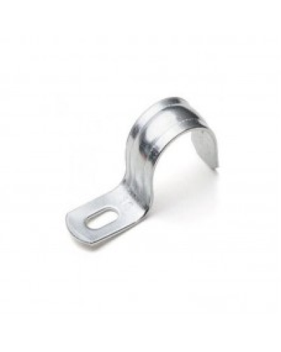 Скоба оцинк. с одним отверстием, для трубы D25мм (5шт) Экопласт 43725-5 в Октябрьском Держатели, клипсы, скобы Pintop.ru