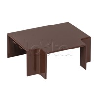 Угол T-образный (40х25) (4 шт) темное дерево EKF-Plast (tchd-40-25x4)