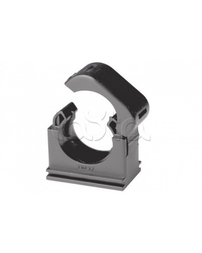Держатель с крышкой DN 12 мм, полиамид, цвет чёрный DKC (PASW12N) в Октябрьском Держатели, клипсы, скобы Pintop.ru