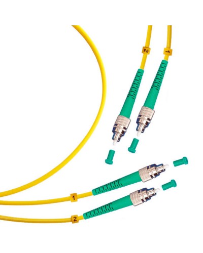 Шнур оптический duplex FC/APC-FC/APC 9/125 sm 25м LSZH Cabeus FOP(d)-9-FC/APC-FC/APC-25m в Октябрьском Патч-корды оптические Pintop.ru