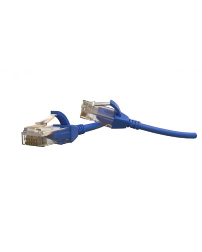 Патч-корд U/UTP Hyperline (PC-LPT-UTP-RJ45-RJ45-C6-3M-LSZH-BL) в Октябрьском Патчкорды (медные) Pintop.ru