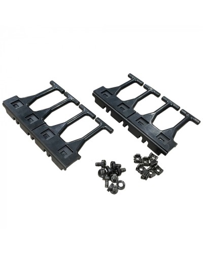 Кабельная гребенка 4U универс, с пальцами глубиной 106 мм, 2 шт. в комп, черная LANMASTER (LAN-DC-CB-4U-PF/S) в Октябрьском Аксессуары для стоек и шкафов Pintop.ru