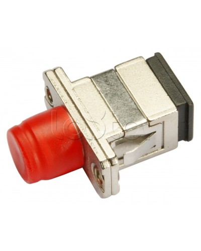 Соединитель проходной SC-FC, MM(для многомодового кабеля), simplex Cabeus SC-FC-MM в Октябрьском Проходные адаптеры и розетки оптические Pintop.ru