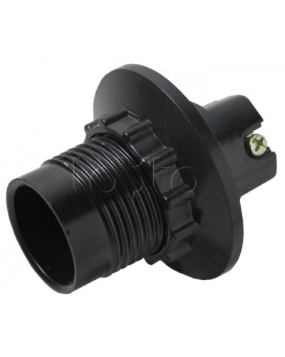 Патрон карболитовый с кольцом Е14 черный без наклейки EKF (LHC-E14-r) в Октябрьском Источники света(Лампы) Pintop.ru