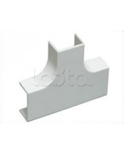 Угол Т-образный плавный стандарт TIA 25x16 мм Экопласт 72405R в Октябрьском Аксессуары для кабель-канала Pintop.ru