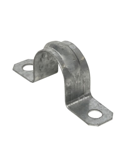 Скоба металлическая двухлапковая d21-22 мм (10 шт) EKF PROxima (sm-2-21-22-r) в Октябрьском Держатели, клипсы, скобы Pintop.ru