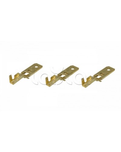 Клемма плоская 1-1.5 мм² (КП штекер - 6.3мм) (100шт/уп) REXANT 08-0911 в Октябрьском Клеммные колодки Pintop.ru