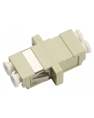 Соединитель проходной LC-LC duplex, MM(для многомодового кабеля) Cabeus DLC-DLC-MM в Октябрьском Проходные адаптеры и розетки оптические Pintop.ru