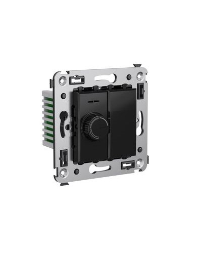 Диммер поворотный в стену, Avanti, Черный квадрат DKC 4402133 в Октябрьском Аксессуары для стоек и шкафов Pintop.ru