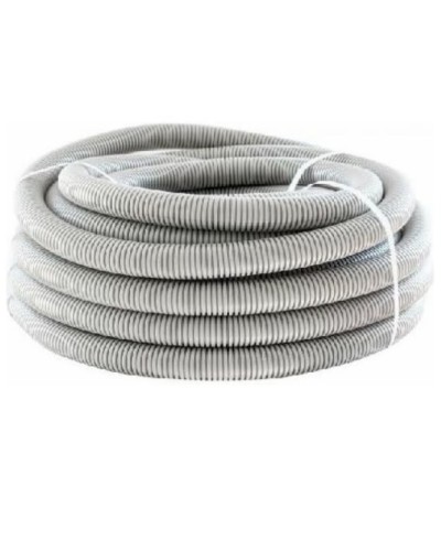 Труба гофр. ПНД HF 50 мм с зондом лёгкая серый (15 м) ОКЛ Экопласт 20150HF в Октябрьском Труба гофрированная Pintop.ru