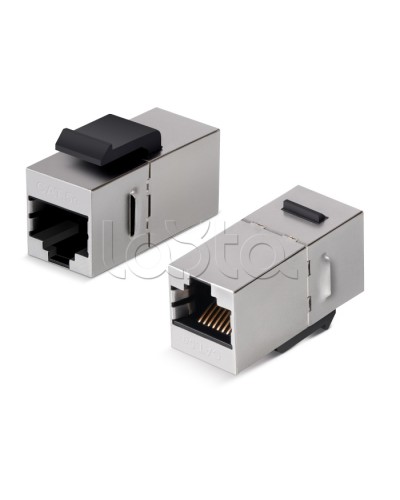 Адаптер проходной Cabeus CA-KJ-8p8c-C5e-SH в Октябрьском Проходные адаптеры RJ-45 и разветвители Pintop.ru