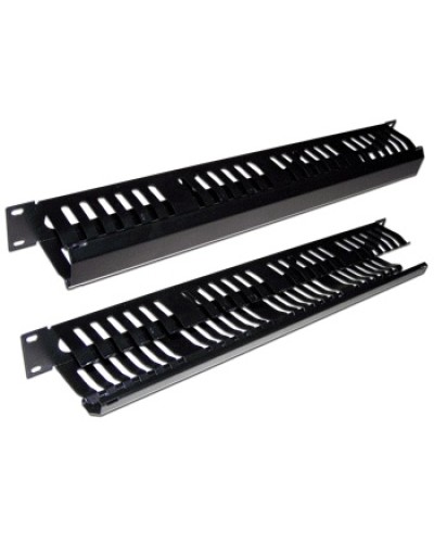 Органайзер кабельный 19 1U c крышкой на 24 порта TWT TWT-ORG/CV24-1U в Октябрьском Кабельные органайзеры Pintop.ru