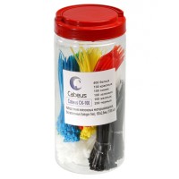 Набор стяжек нейлоновых неоткрывающихся, безгалогенные (halogen free), 100x2.5мм Cabeus CK-100