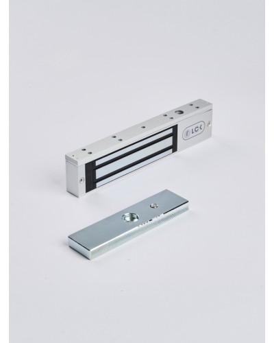 R-Lock RL-EM180-L0S - Электромагнитный замкок, 180кг, DC12/24B, цвет серебристый сатинированный алюминий RAL 7047 в Октябрьском Электромагнитные замки Pintop.ru