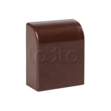 Заглушка (20х10) (4 шт) темное дерево EKF-Plast (ecd-20-10x4)
