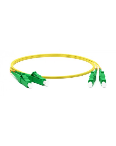 Патч-корд волоконно-оптический одномодовый SM 9/125 (OS2), LC/APC-LC/APC, duplex, LSZH, 5 м Hyperline FC-D2-9-LC/AR-LC/AR-H-5M-LSZH-YL в Октябрьском Патч-корды оптические Pintop.ru