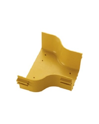 Переход горизонтальный с лотка 240 мм на лоток 120 мм, желтый LANMASTER LAN-OT240-RD120 в Октябрьском Аксессуары для кабель-канала Pintop.ru