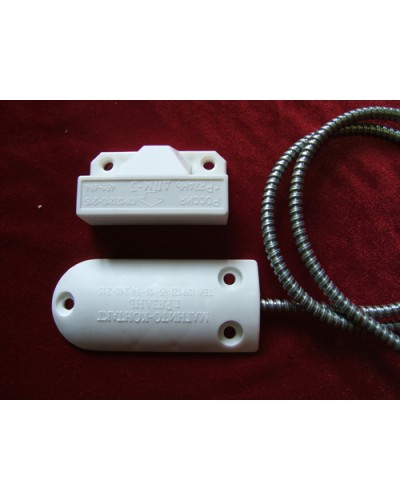 Датчик положения магнитогерконовый Магнито-Контакт ДПМ-3 исп. 07 (металлорукав из оцинкованной стали) в Октябрьском Извещатели охранные Pintop.ru