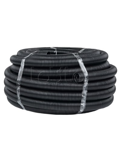 Труба гофр. ПНД с протяжкой d40 мм (25 м) черная EKF-Plast (tpnd-40n) в Октябрьском Труба гофрированная Pintop.ru