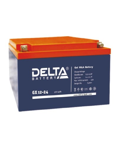 Аккумулятор свинцово-кислотный Delta GX 12-24 в Октябрьском Электротехническое оборудование Pintop.ru