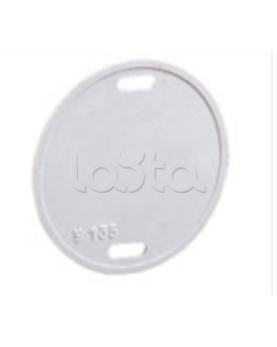 Бирка кабельная маркировочная У-135 (круг 55 мм) IEK UZMA-BIK-Y135-R в Октябрьском Аксессуары для кабель-канала Pintop.ru