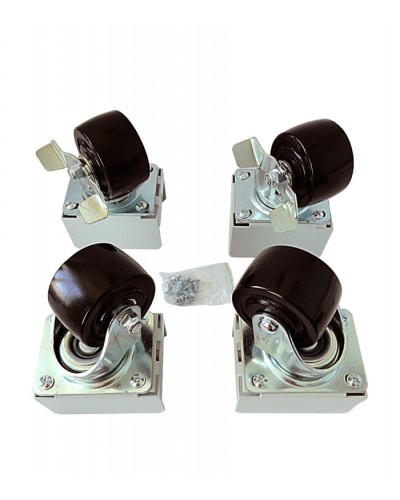 Eurolan Набор роликов 4 шт., до 600 кг, серия S3000 (60A-26-01-31BL) в Октябрьском Аксессуары для стоек и шкафов Pintop.ru