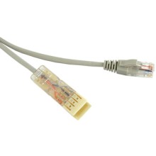 Патч-корд Hyperline PC-110-RJ45-2P-CX-1M-LSZH-GY