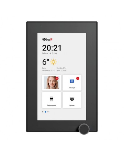 IP-видеодомофон BAS-IP AZ-07L BLACK в Октябрьском Абонентские IP устройства Pintop.ru