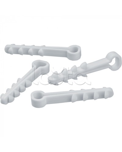 Дюбель-хомут Navigator 93 750 NCU-F-5-10-45-100-WH (100 шт/упак) в Октябрьском Крепеж: Дюбели, шурупы, саморезы Pintop.ru