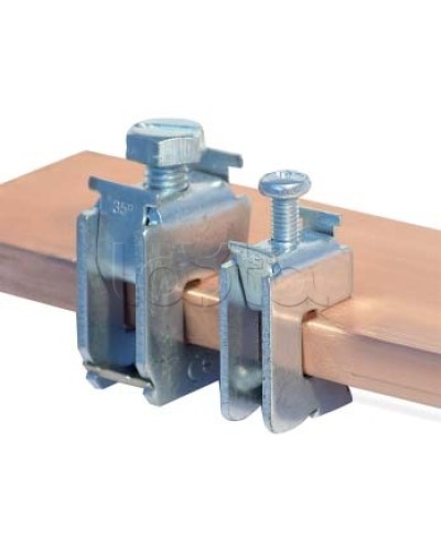 Шинная клемма для кабеля, сечение шины 10 мм, кабель 16-35 мм DKC R5BC1035 в Октябрьском Крепежные изделия Pintop.ru