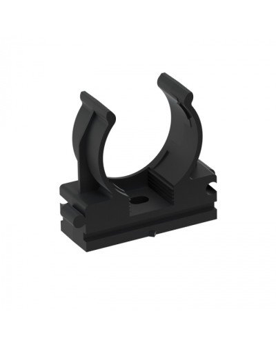 CFQ25 Держатель (клипса) для труб, для монтажного пистолета D25мм, цвет чёрный (50шт) Экопласт (41525BL) в Октябрьском Держатели, клипсы, скобы Pintop.ru
