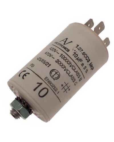 Конденсатор 10 мкФ со сдвоенными выводами и болтом Came 119RIR294 в Октябрьском Запчасти для шлагбаумов и автоматики Pintop.ru